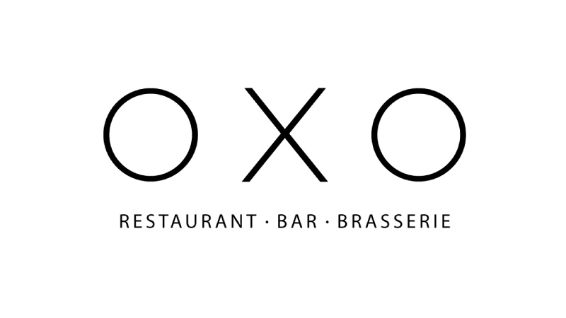 A logo of OXO, UK